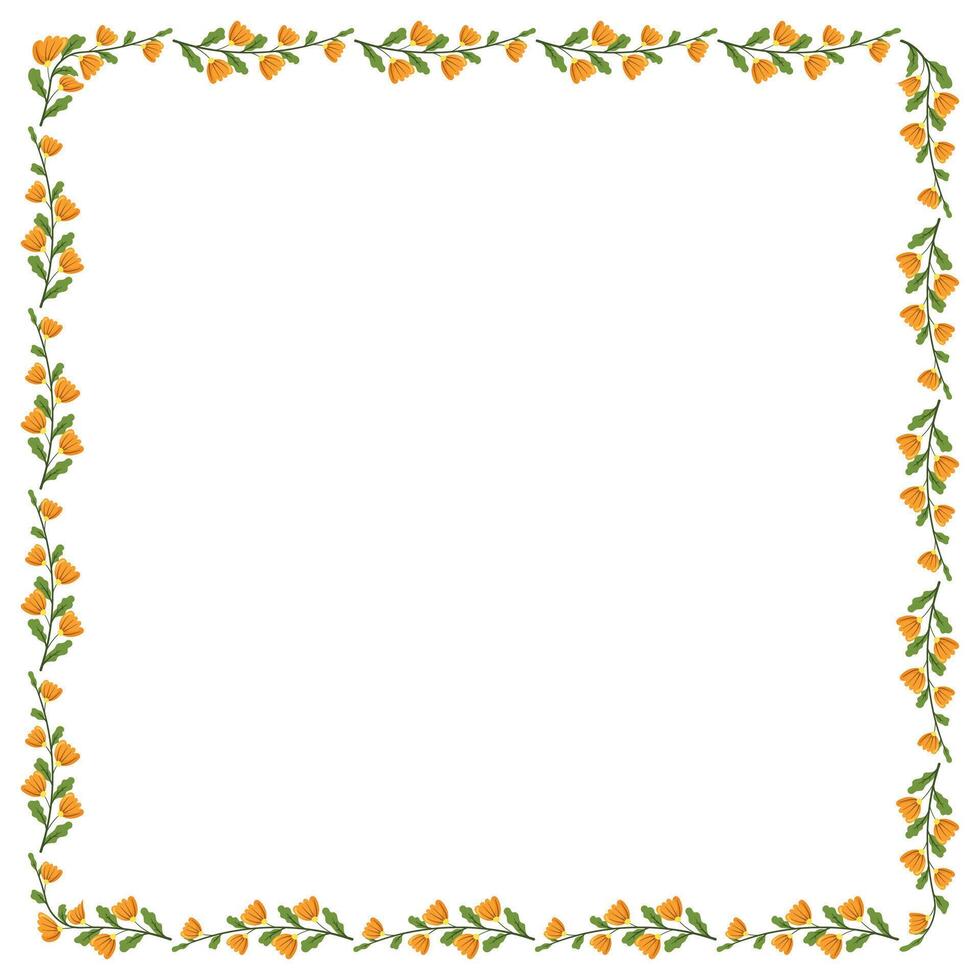 Vector beautiful floral frame latest design element