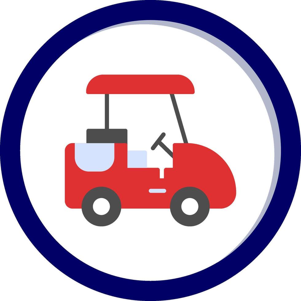 golf caddie vecto icono vector
