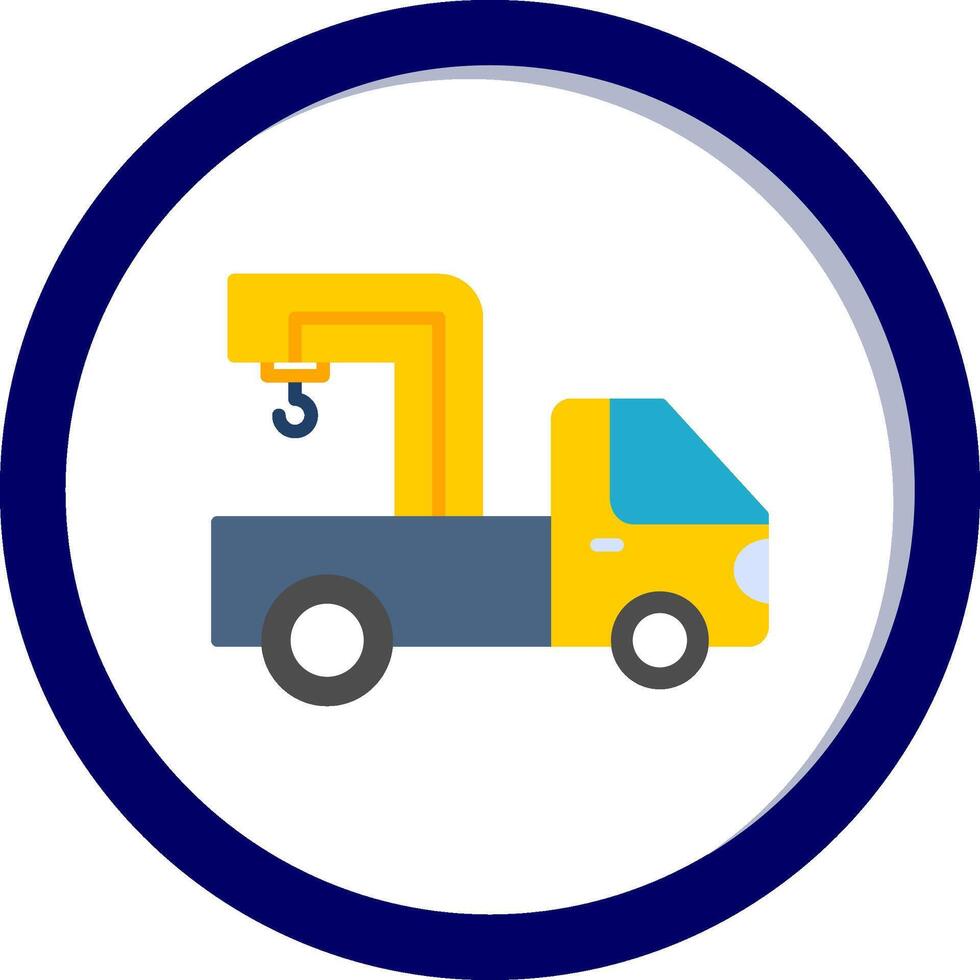 Crane Truck Vecto Icon vector