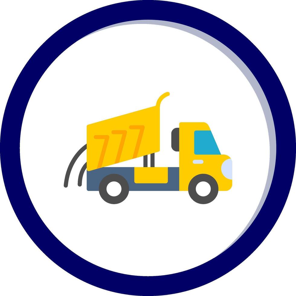 Dumper Truck Vecto Icon vector