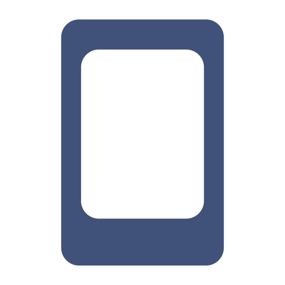 smartphone with white blank screen isolated on a white background vector