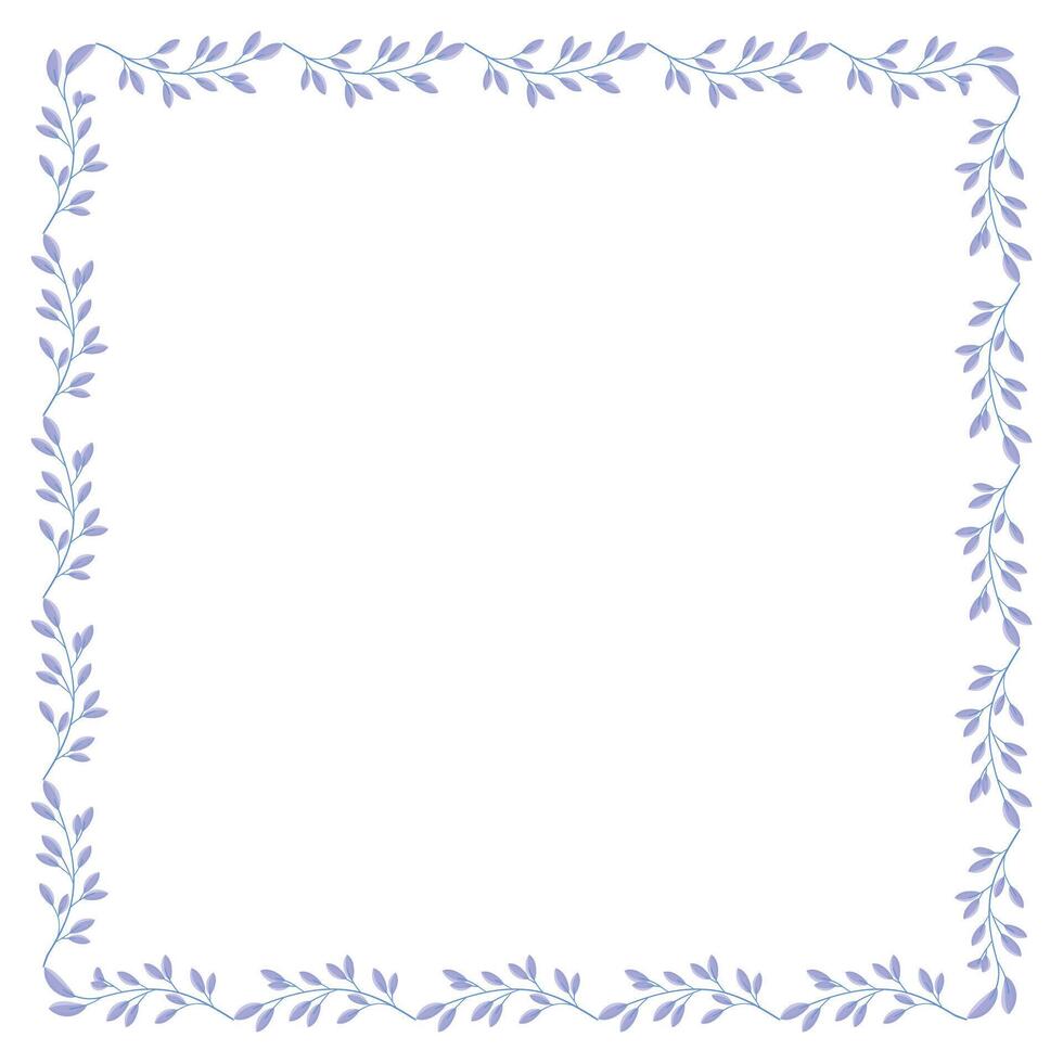 Vector beautiful floral frame latest design element