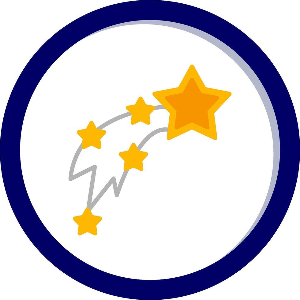 Shooting Stars Vecto Icon vector