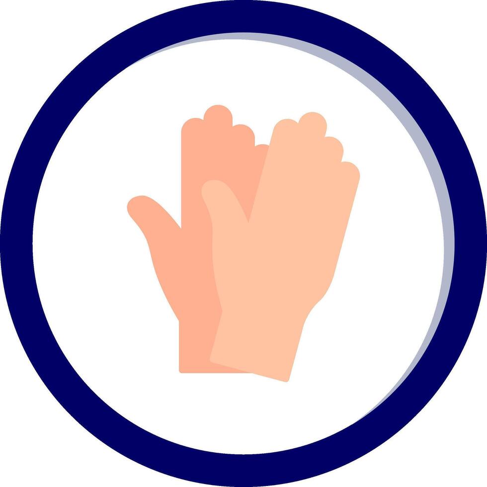 Saftey Gloves Vecto Icon vector