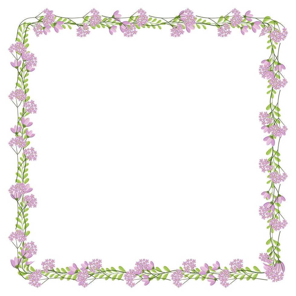 Vector beautiful floral frame latest design element