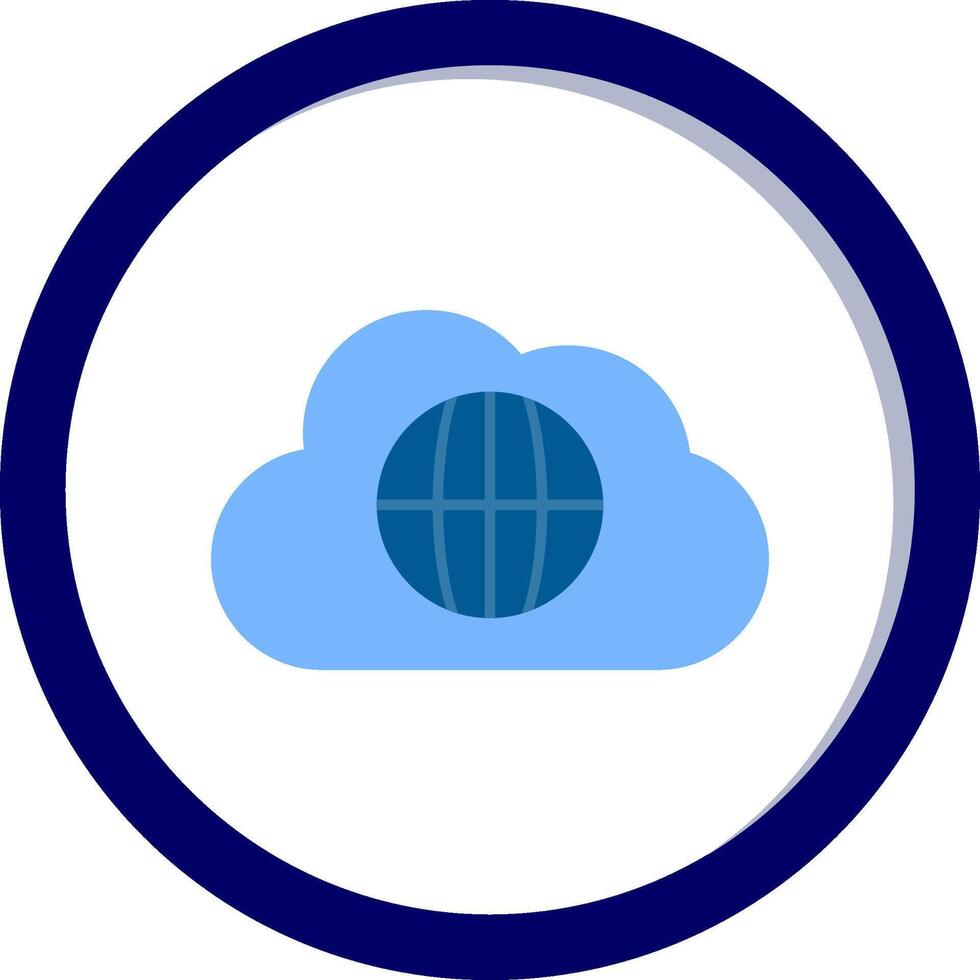 mundo nube vecto icono vector