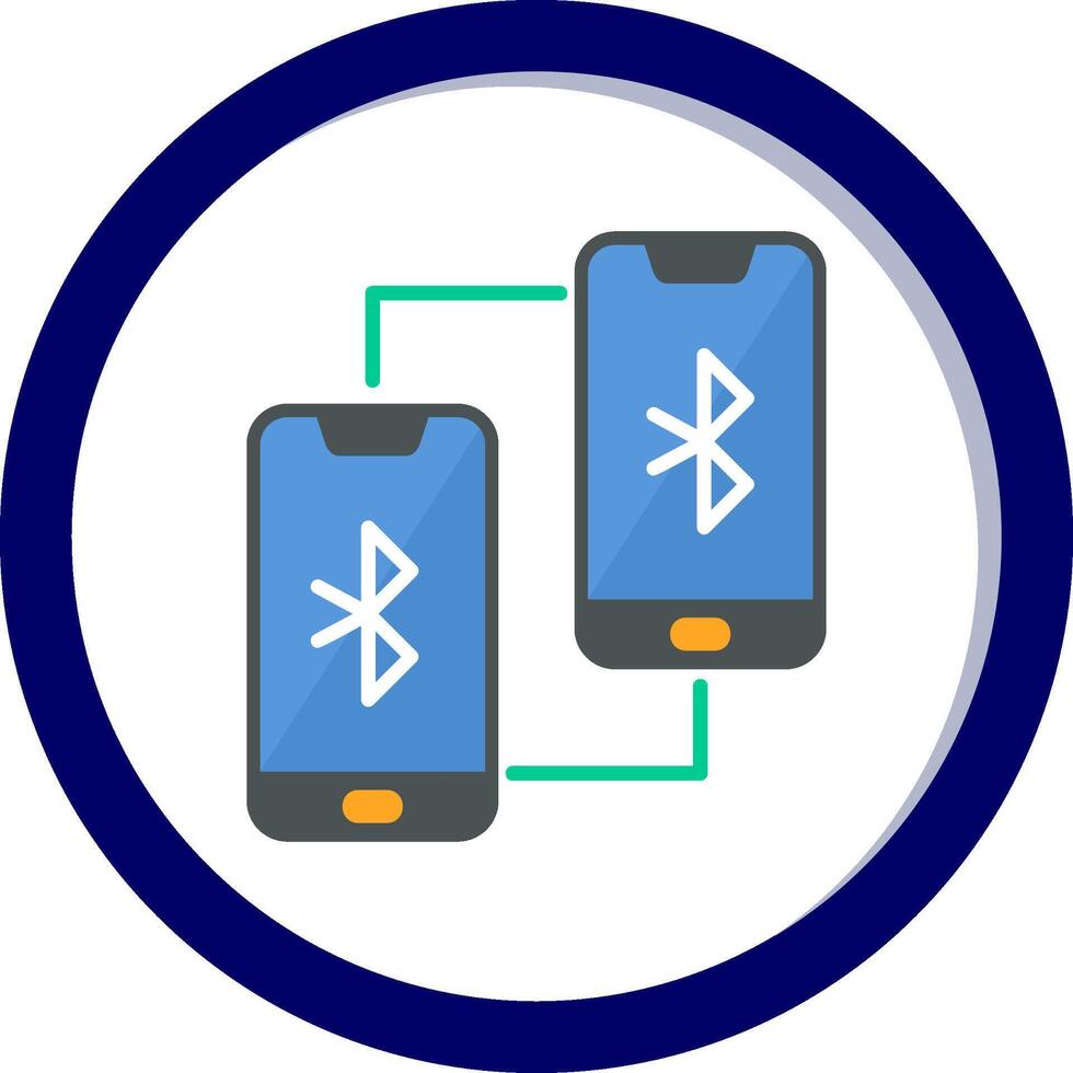 Phone Bluetooth Connected Vecto Icon vector