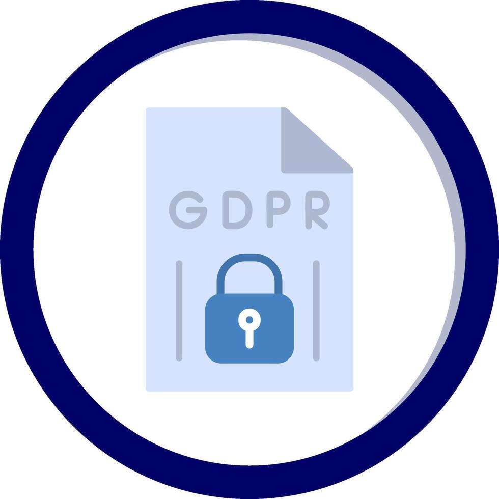 GDPR Vecto Icon vector