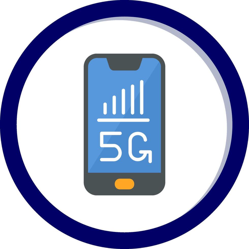 5G Smartphone Vecto Icon vector