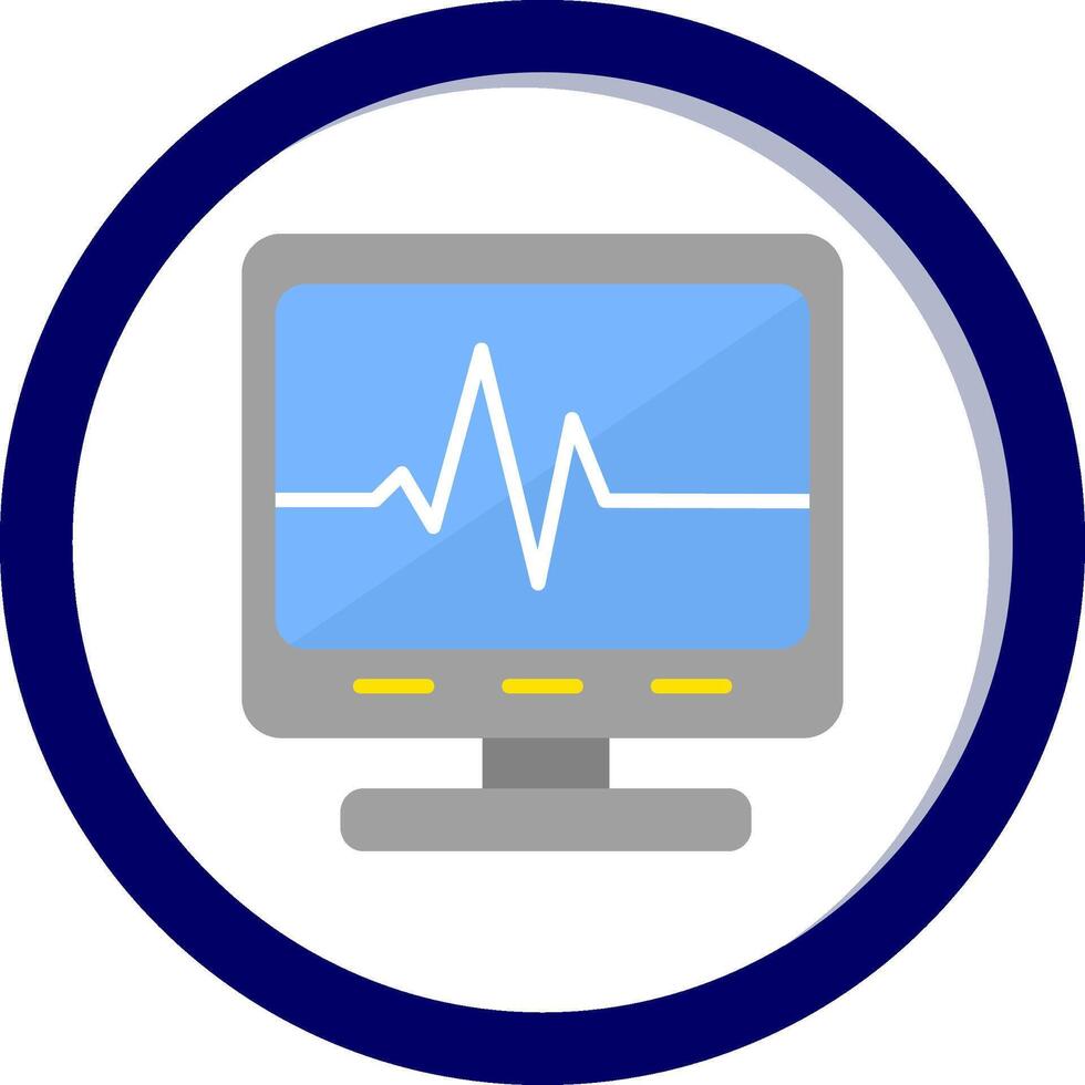 Ecg Reading Vecto Icon vector