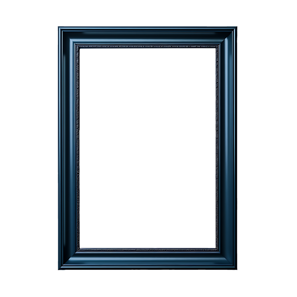 AI generated Square Frame Isolation on Clear Background png