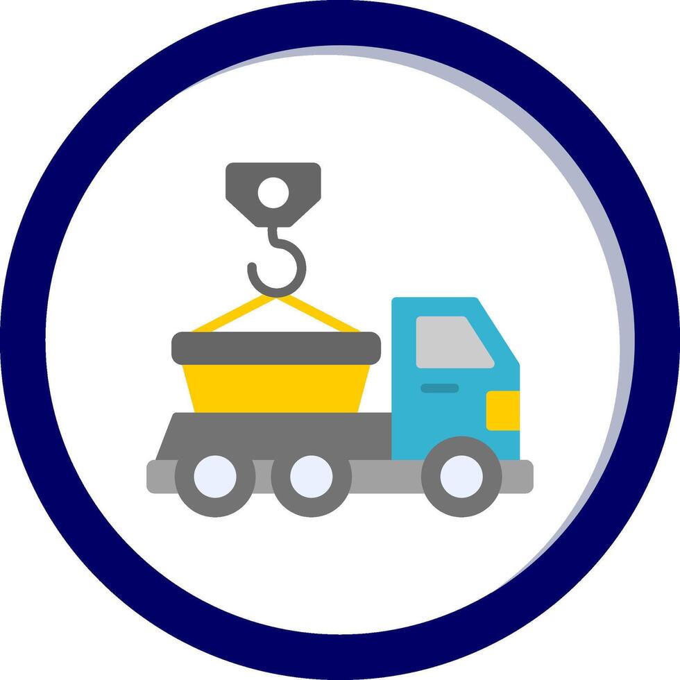 Skip Truck Vecto Icon vector