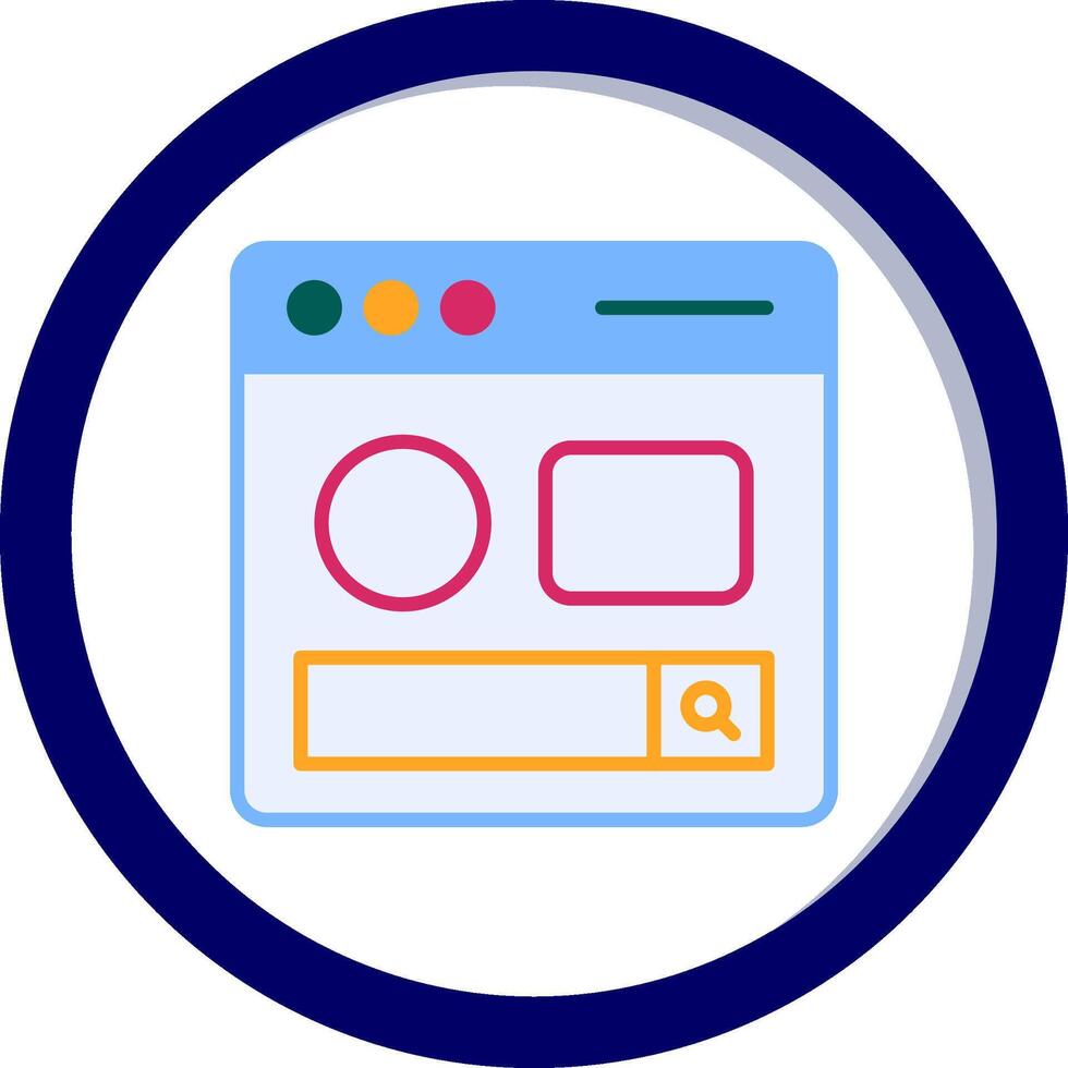 Search Page Vecto Icon vector