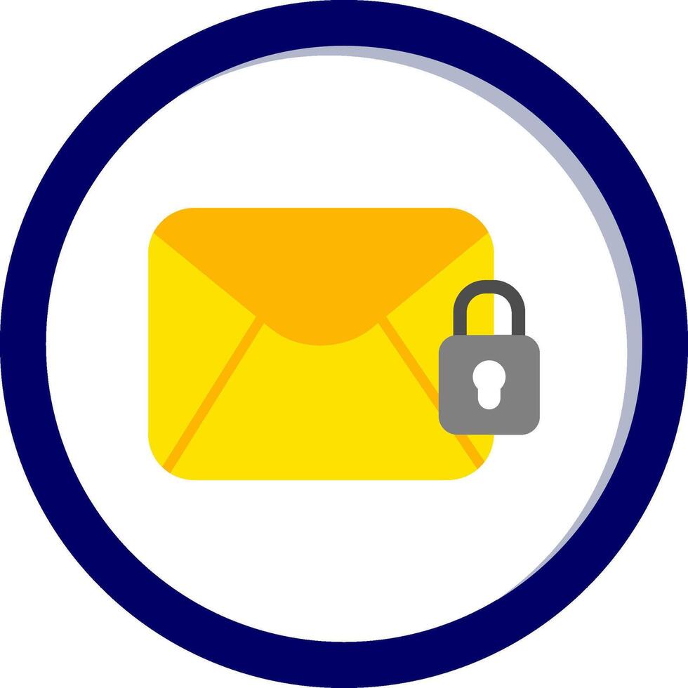 Email Encrypted Vecto Icon vector