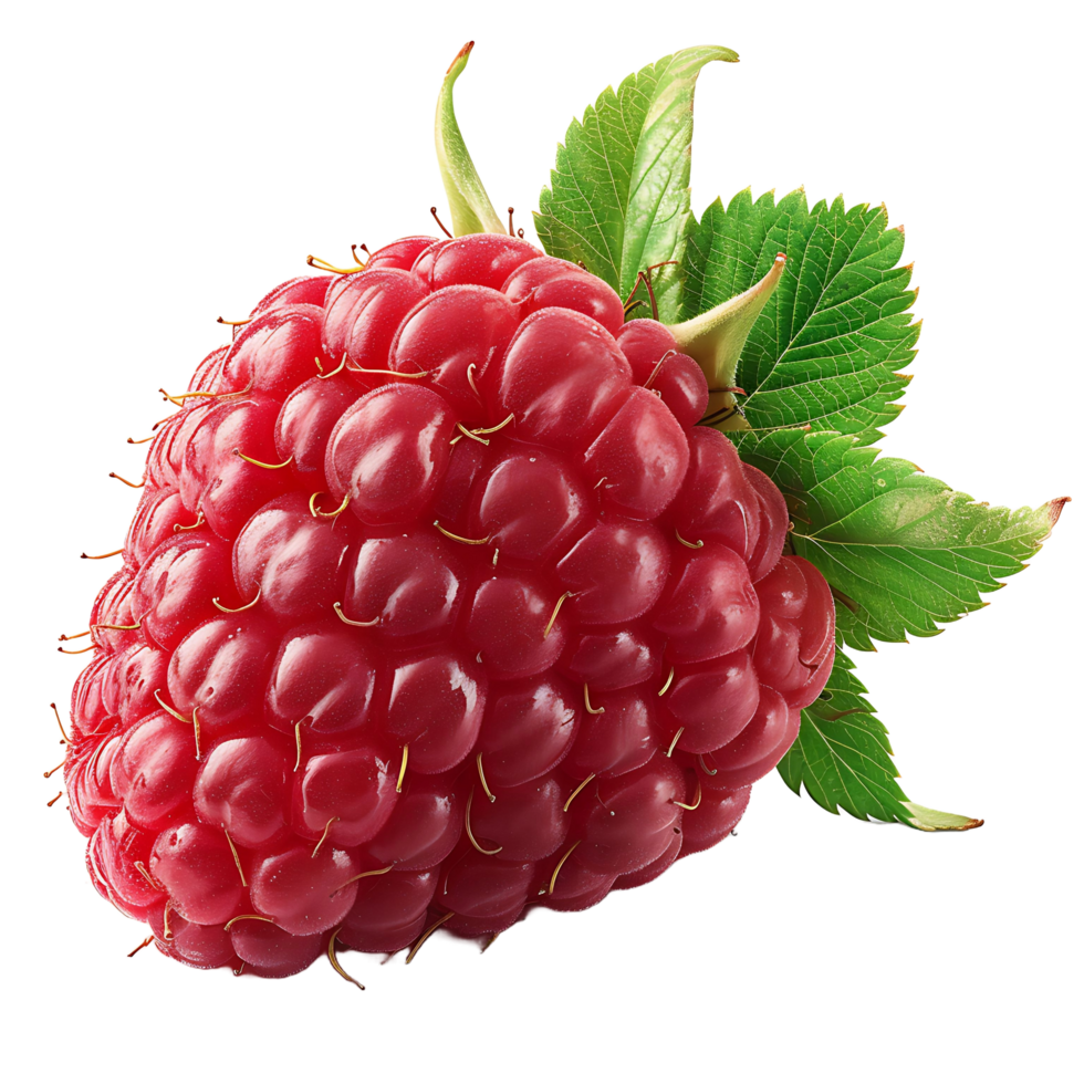 AI generated Contemporary Clarity, Raspberry Cutout on Transparent Background png