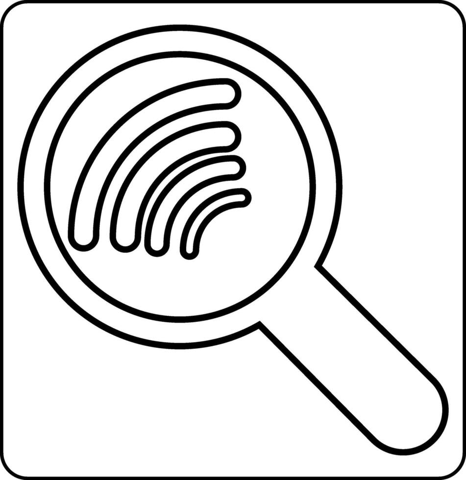 Magnifying glass icon with wifi connection design decoration. vector