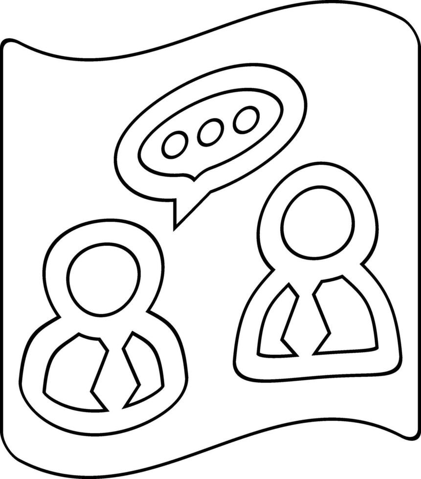 People icon says doodle design. vector