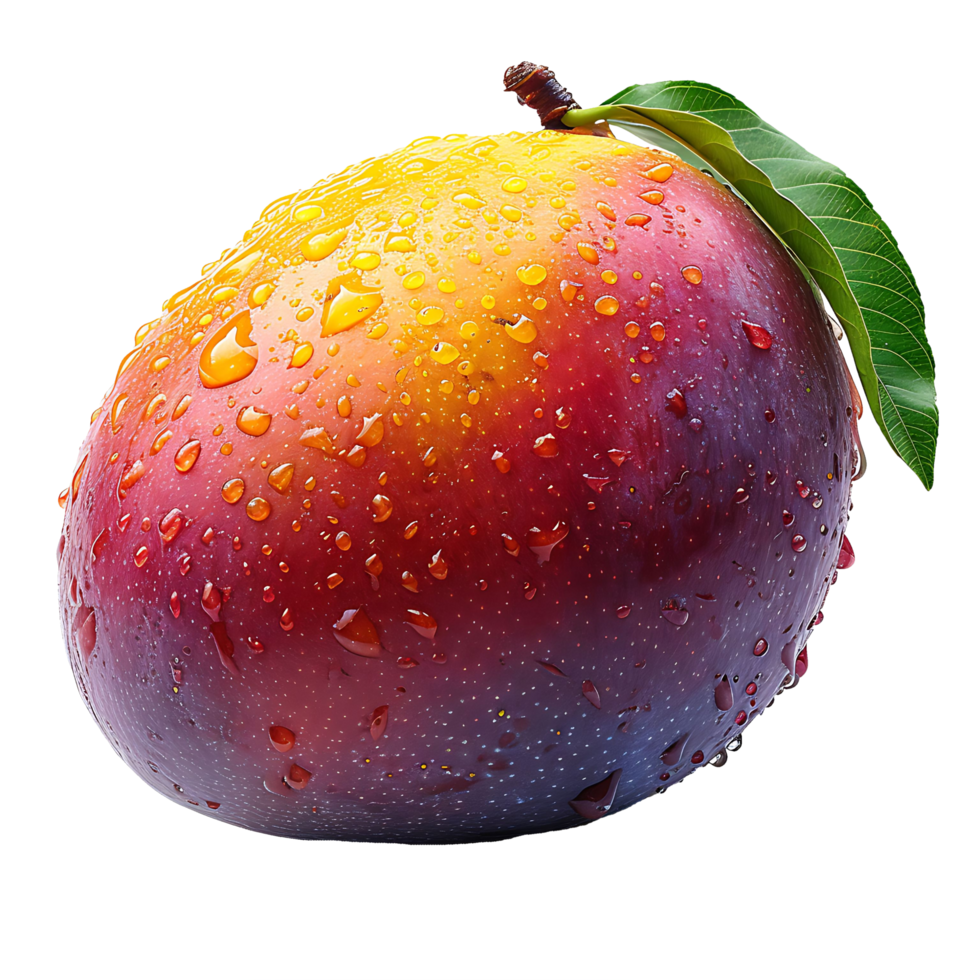 AI generated Sharp and Clear, Isolated Mango on a Transparent Canvas png