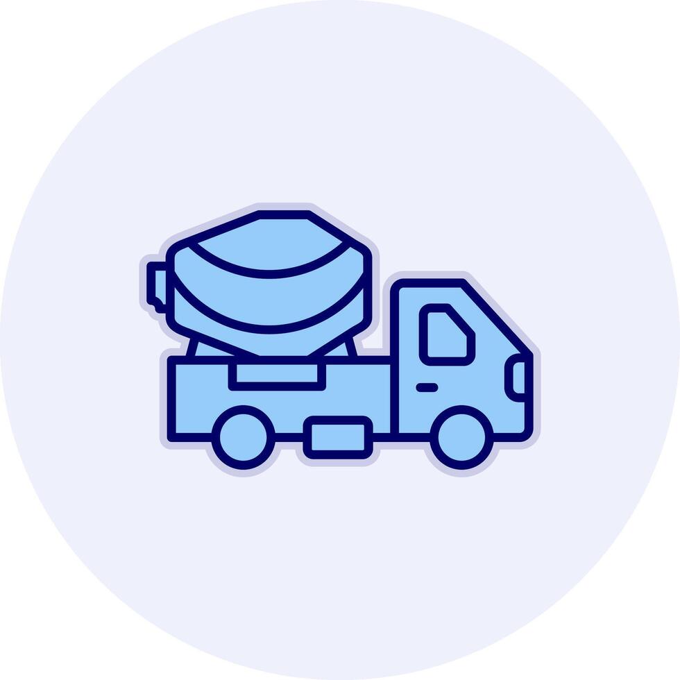 Cement Truck Vecto Icon vector