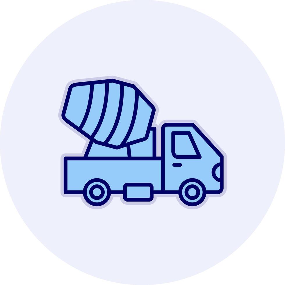 Cement Truck Vecto Icon vector