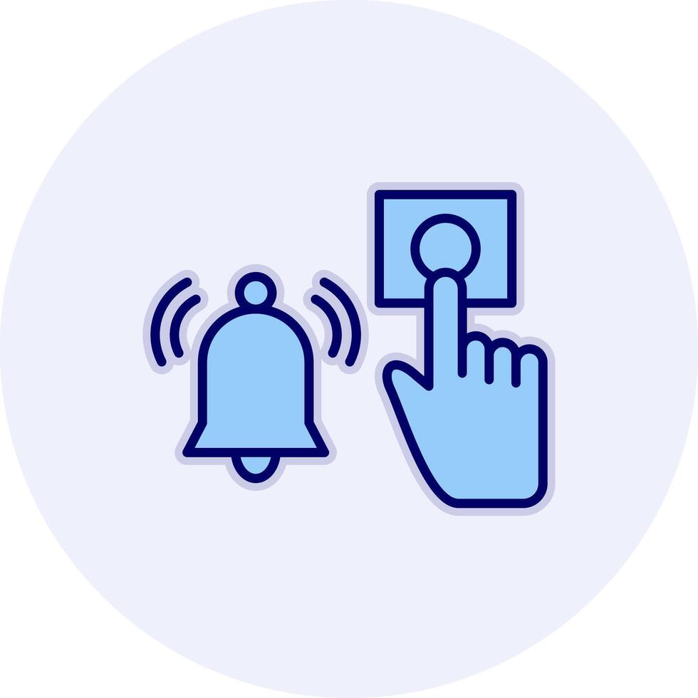 Emergency Alarm Button Vecto Icon vector
