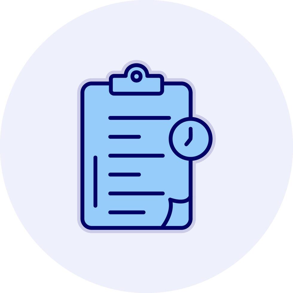 Time Clipboard Vecto Icon vector