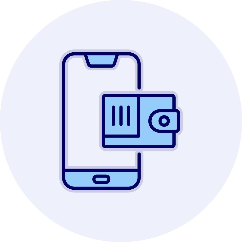 Mobile Wallet Vecto Icon vector