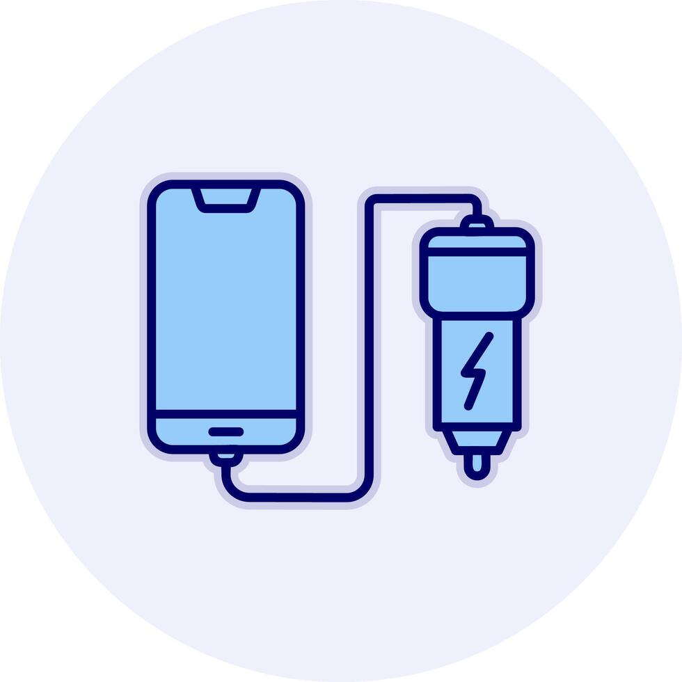 Car phone charging Vecto Icon vector