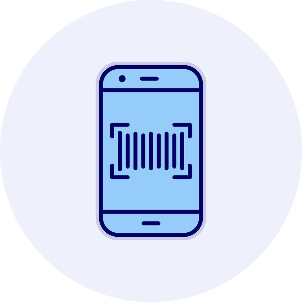 Phone Scanning Vecto Icon vector