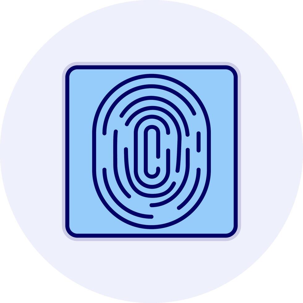 Fingerprint Vecto Icon vector