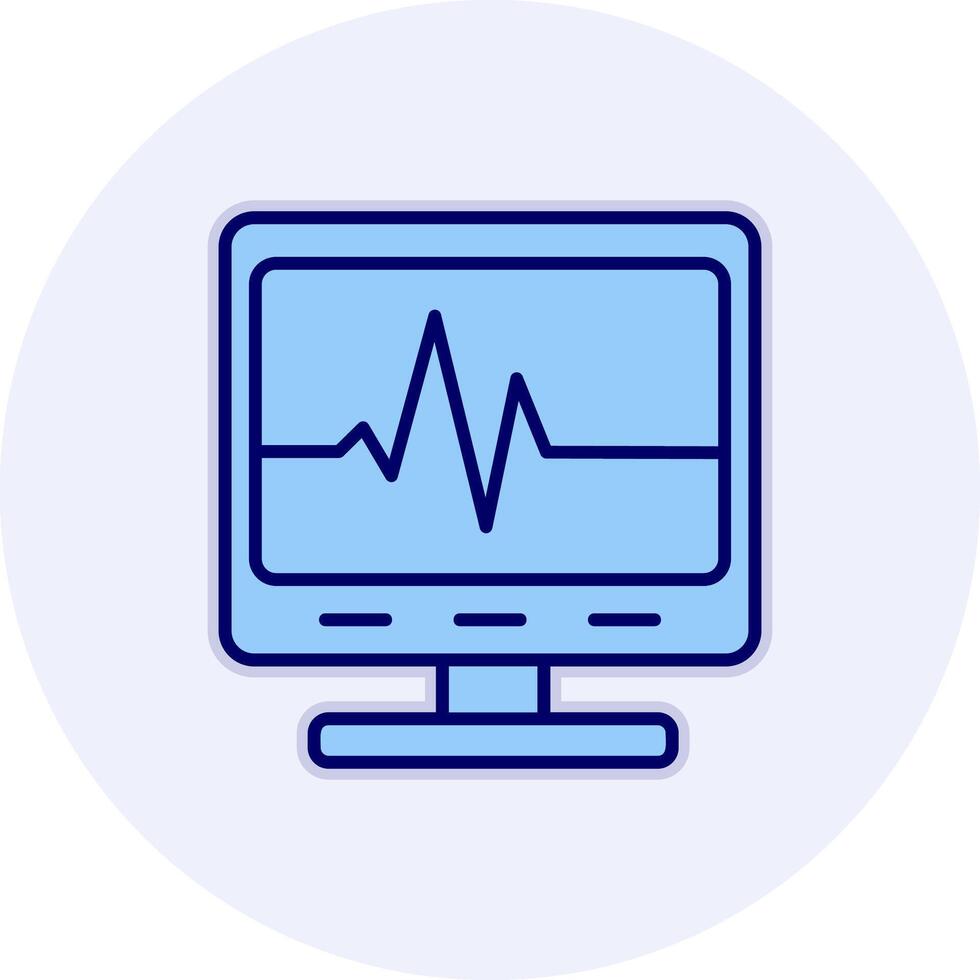 Ecg Reading Vecto Icon vector