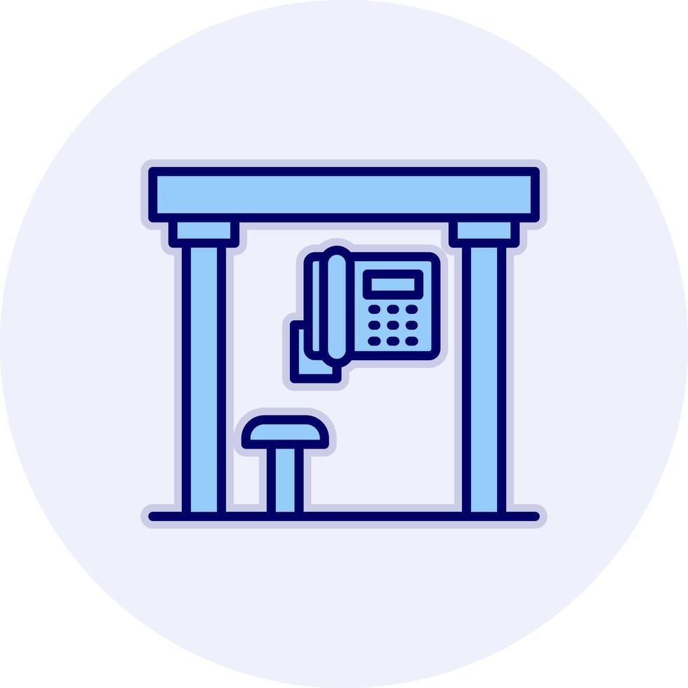 Telephone Box Vecto Icon vector