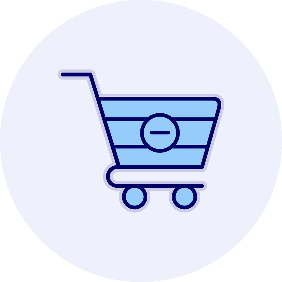 Delete Cart Vecto Icon vector
