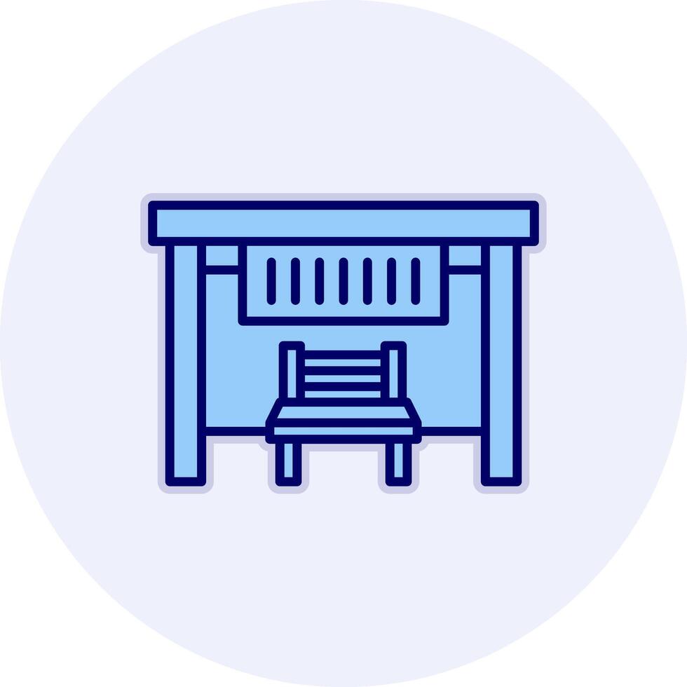 Bus Stop Vecto Icon vector