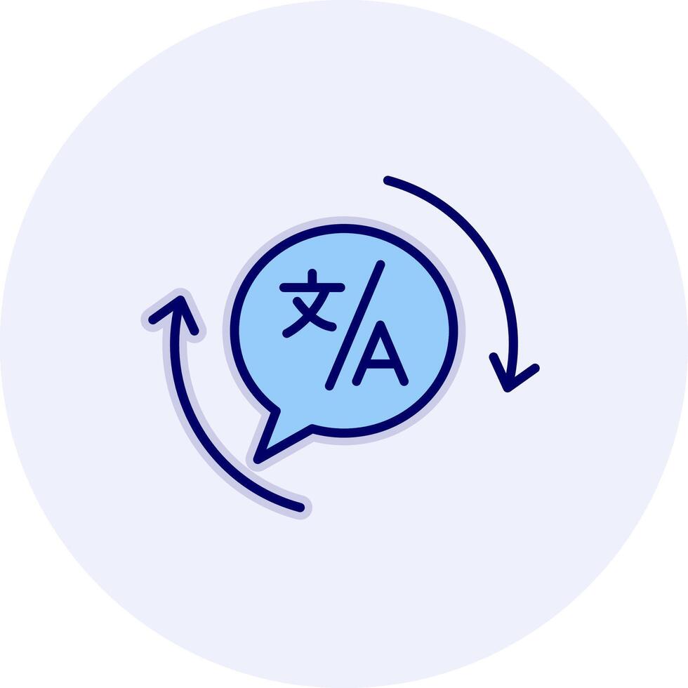 Translation Vecto Icon vector