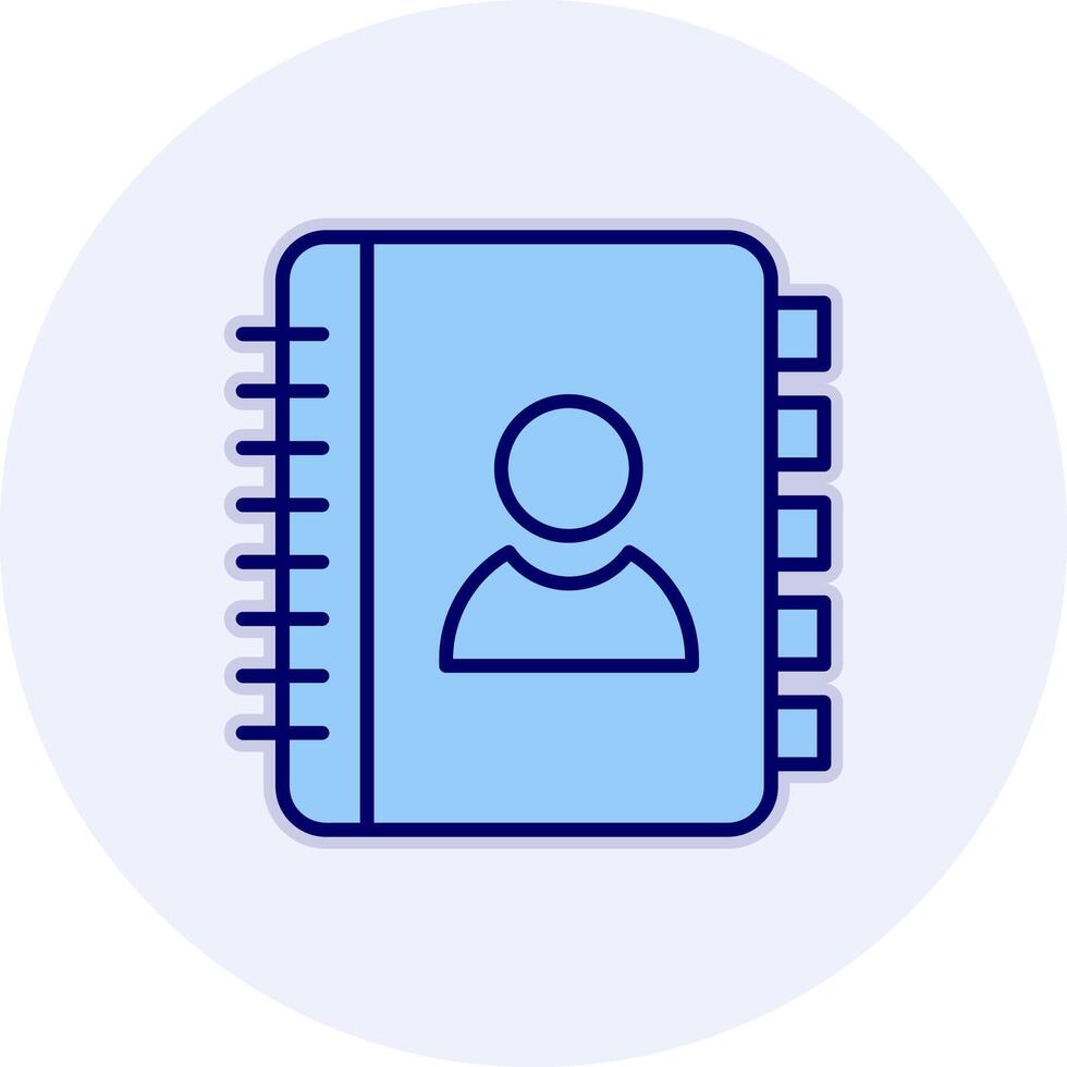 Contact Book Vecto Icon vector