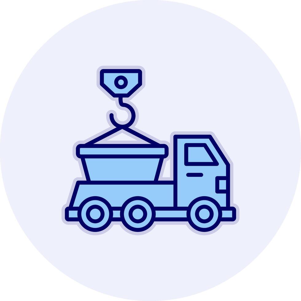 Skip Truck Vecto Icon vector