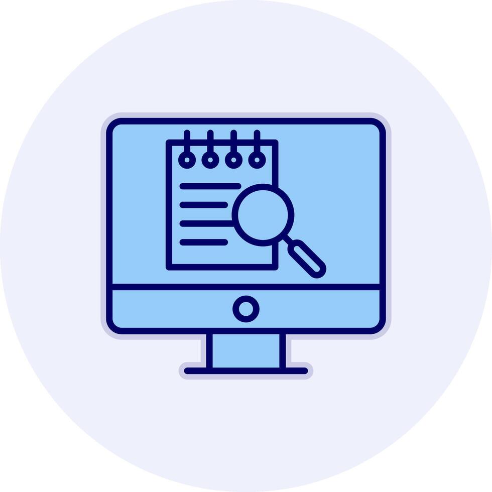 File Search Computer Vecto Icon vector