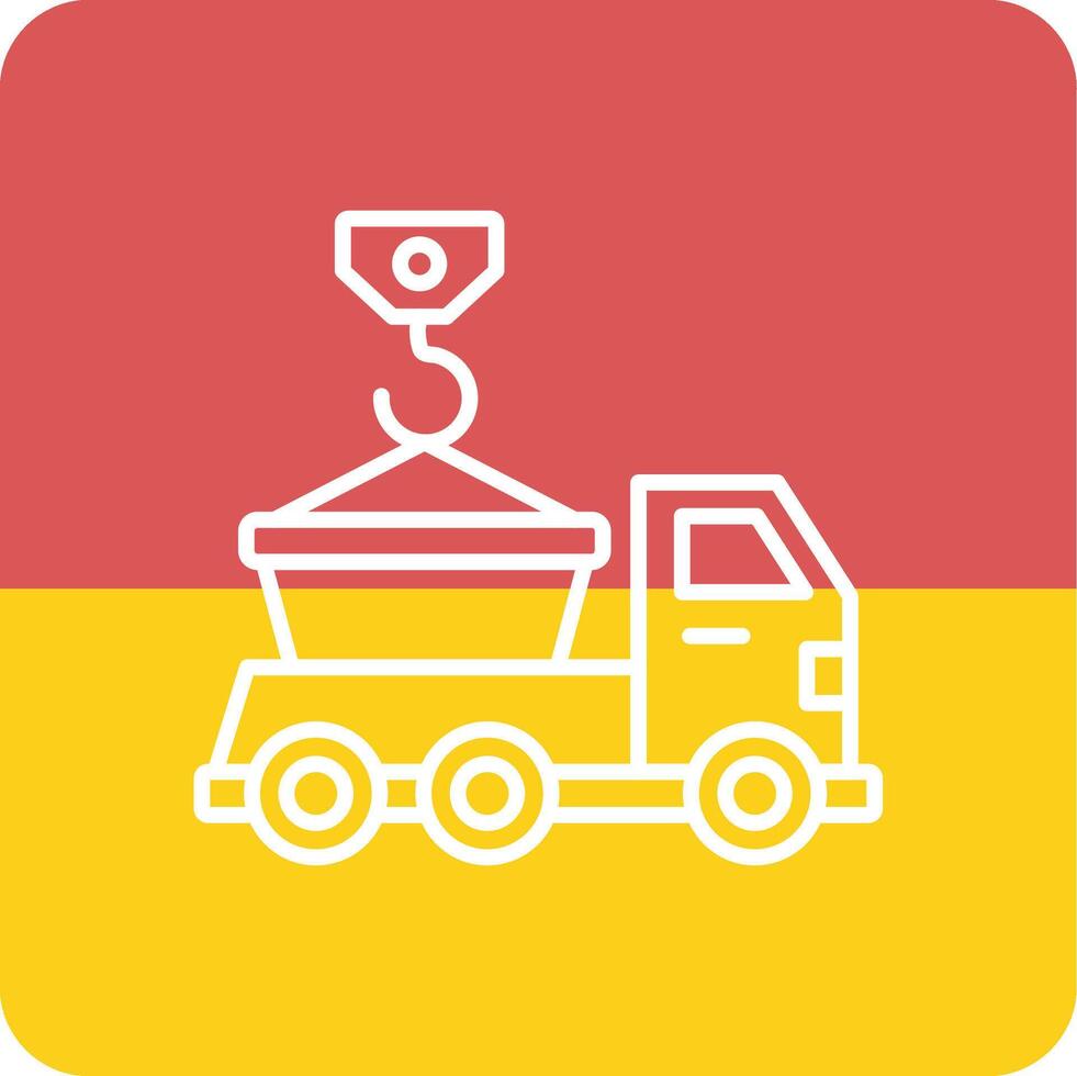 Skip Truck Vecto Icon vector