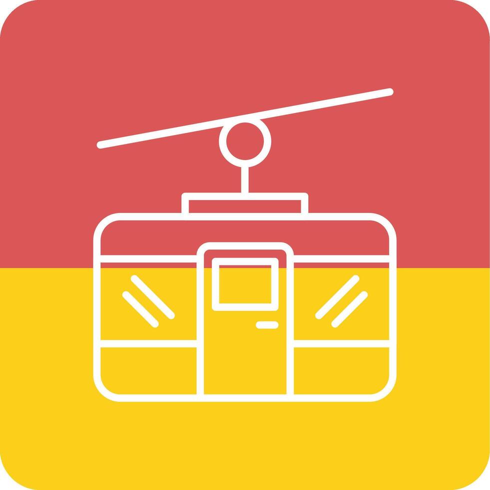 Cable Car Vecto Icon vector