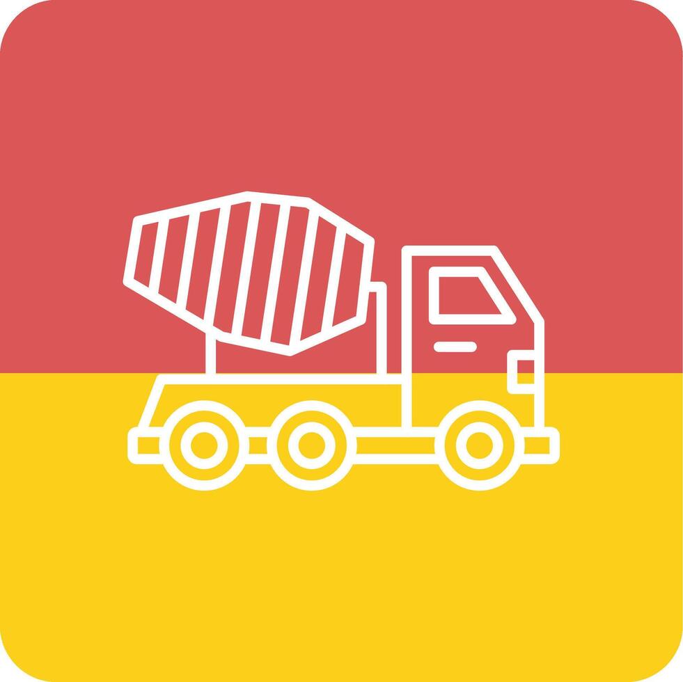 Mixer Truck Vecto Icon vector