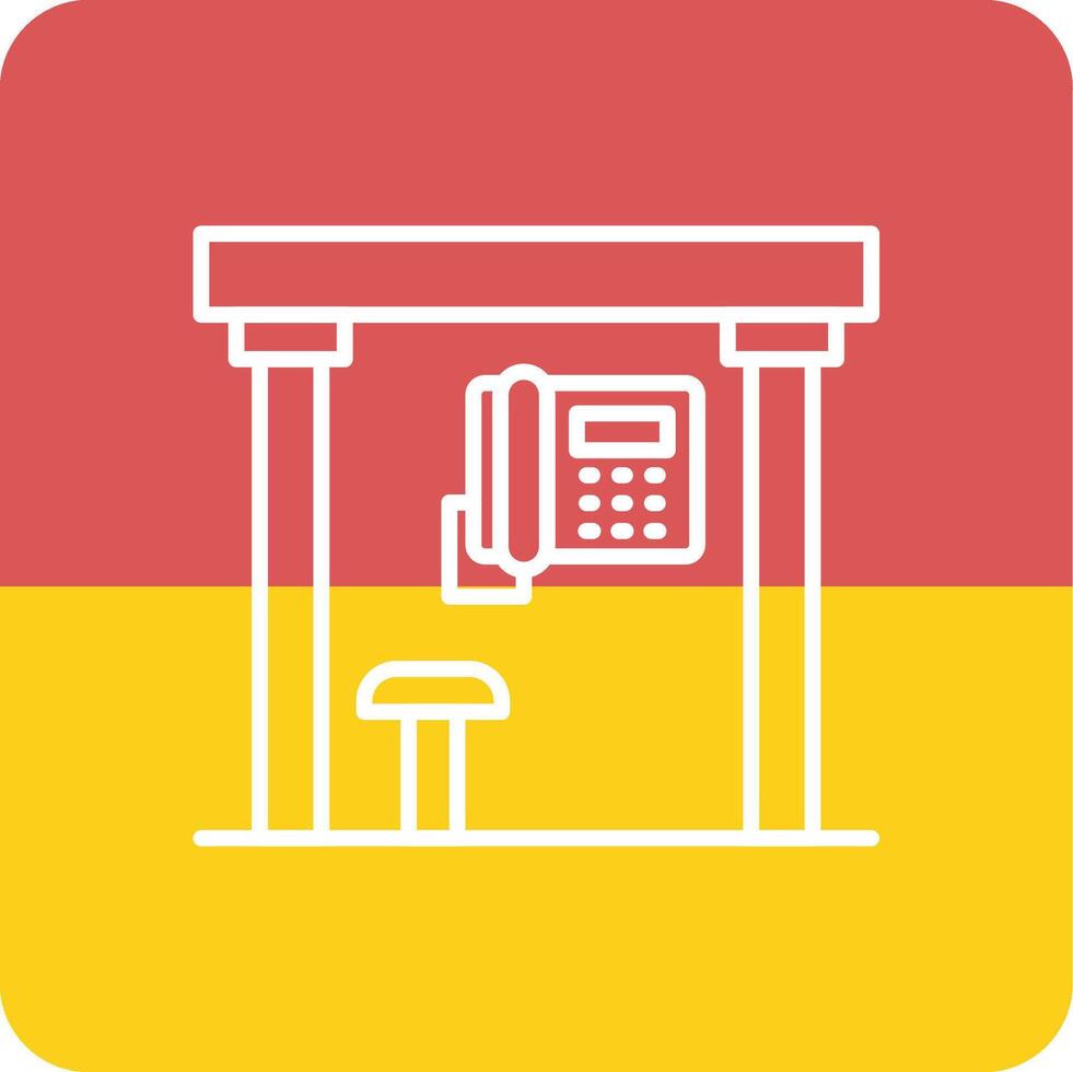 Telephone Box Vecto Icon vector