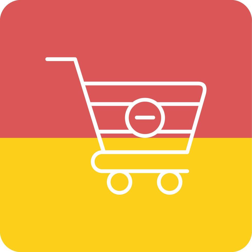 Delete Cart Vecto Icon vector