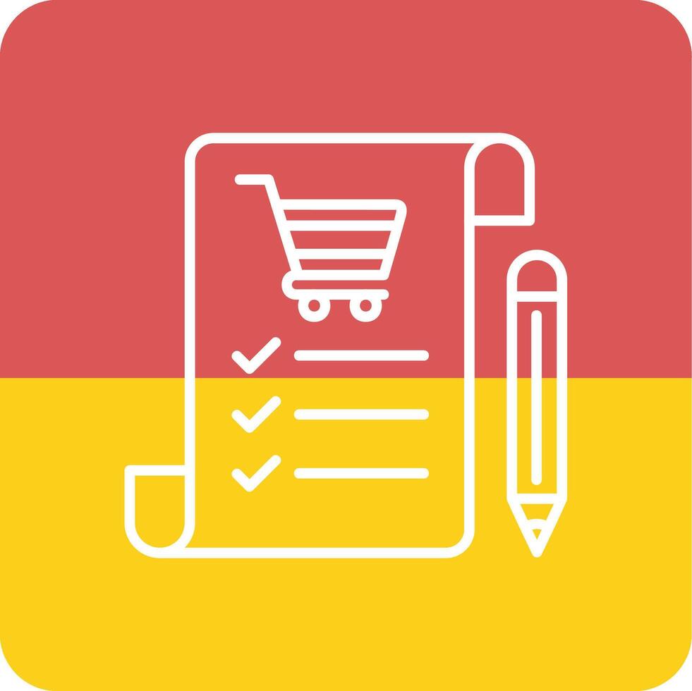 Shopping List Vecto Icon vector