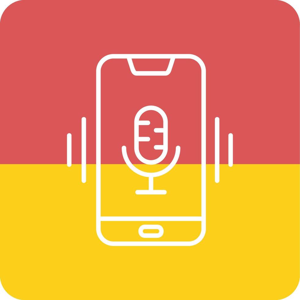 Mobile Voice Assistant Vecto Icon vector