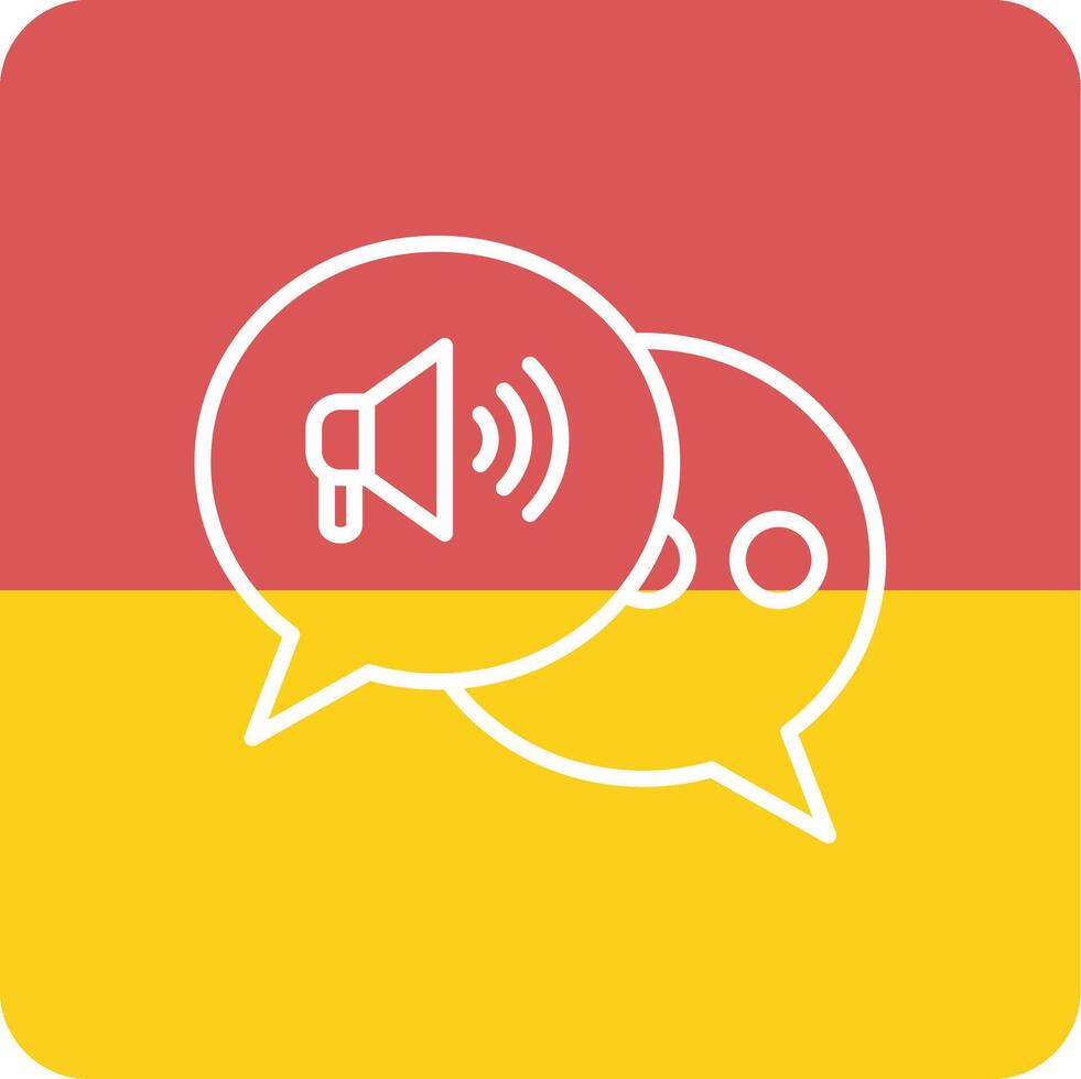 Marketing Conversation Vecto Icon vector