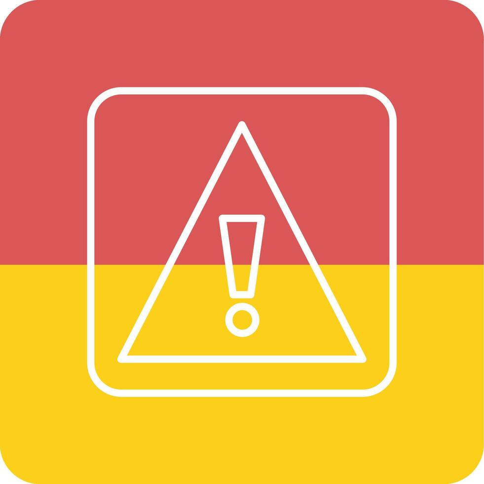 Caution Sign Vecto Icon vector