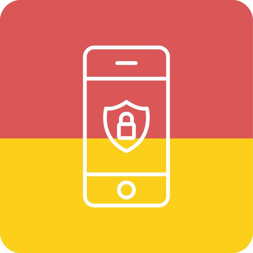 Mobile Security Vecto Icon vector