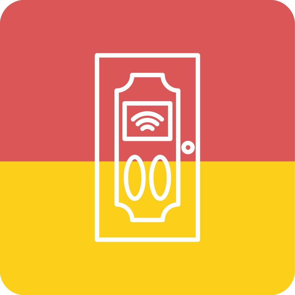 Smart Door Vecto Icon vector