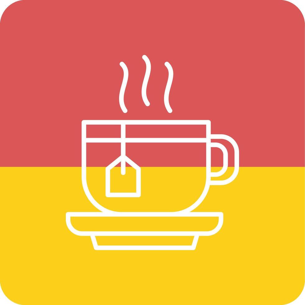 té taza vecto icono vector